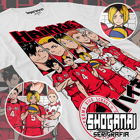 HKY06 Nekoma - Haikyuu!! / Polera manga corta