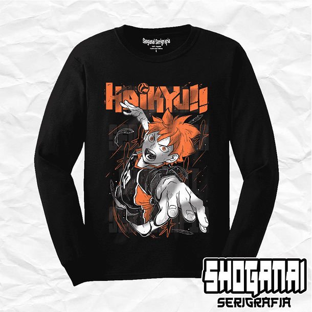 HKY07 Shoyo Hinata - Haikyuu!! / Polera manga larga 1