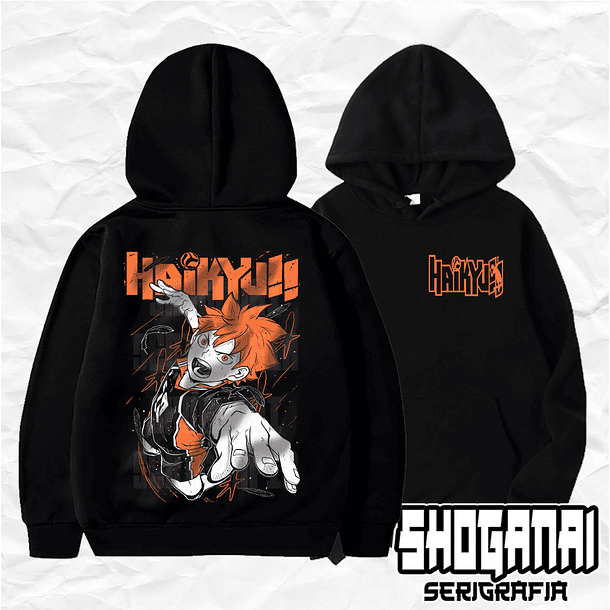 HKY07 Shoyo Hinata - Haikyuu!! / Hoddie - Poleron Canguro 1