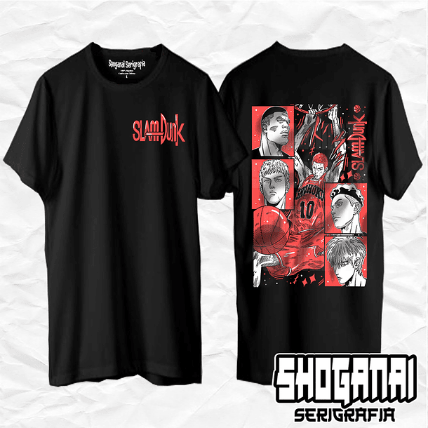 SD02 Shohoku - Slam Dunk / Polera manga corta 1