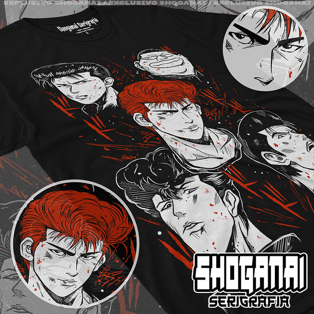 SD03 Ejército de Sakuragi - Slam Dunk / Polera manga corta 1