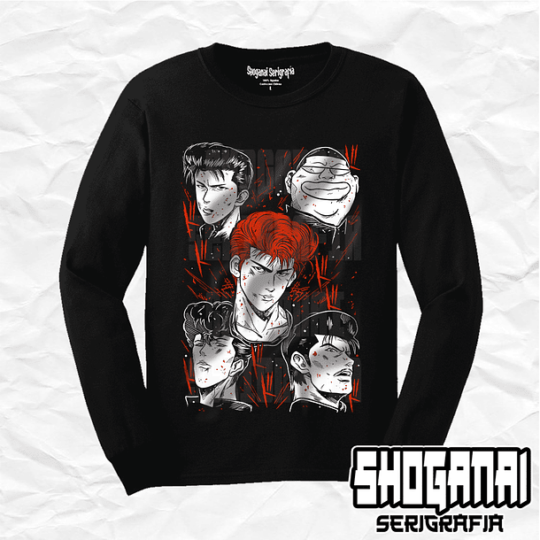 SD03 Ejército de Sakuragi - Slam Dunk / Polera manga larga 1