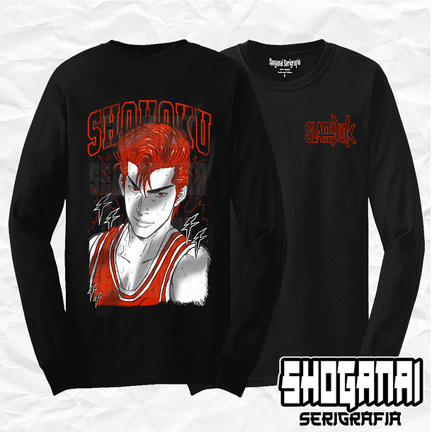 SD05 Hanamichi Sakuragi - Slam Dunk / Polera manga larga 1