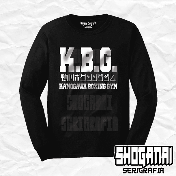 HNI02 K.B.G - Hajime No Ippo / Polera manga larga 1