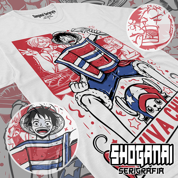 OP01 One Piece Fiestas Patrias 18SEPT - One Piece / Polera manga corta 1