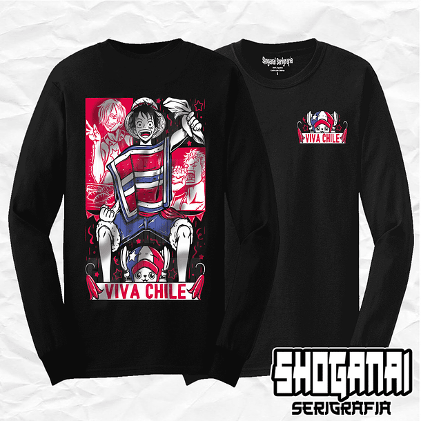 OP01 One Piece Fiestas Patrias 18SEPT - One Piece / Polera manga larga 1