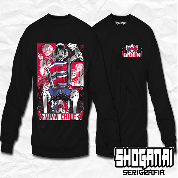 OP01 One Piece Fiestas Patrias 18SEPT - One Piece / Crewneck - Poleron Polo 1