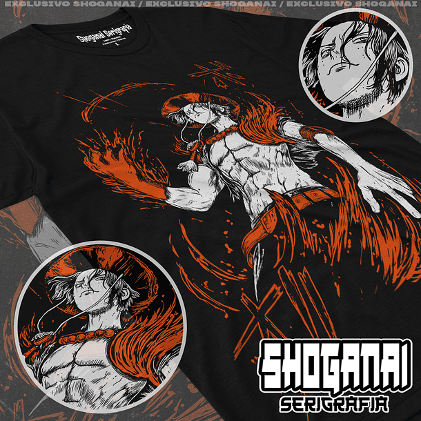 OP03 Portgas D. Ace - One Piece / Polera manga corta 1