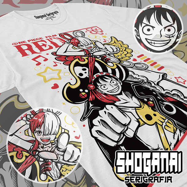 OP06 Uta y Luffy - One Piece / Polera manga corta 1