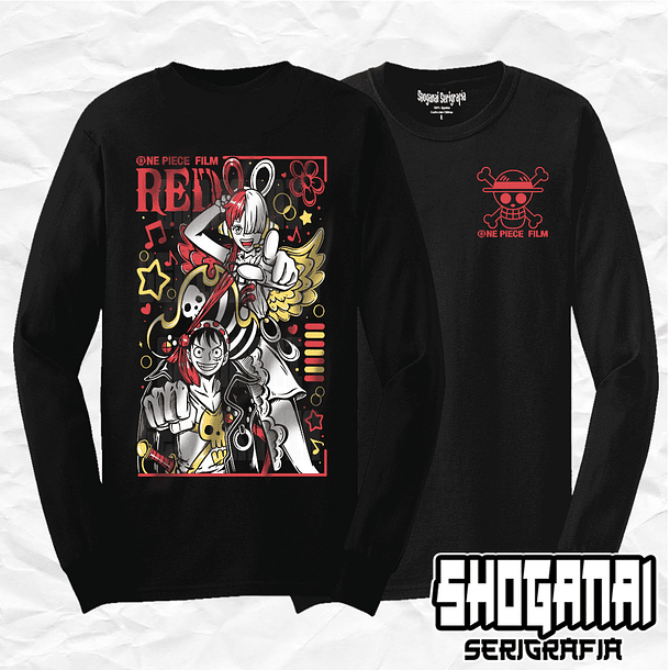 OP06 Uta y Luffy - One Piece / Polera manga larga 1