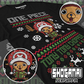 OP07 Tony Tony Chopper Navidad - One Piece / Polera manga corta