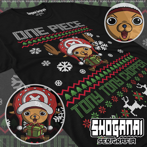OP07 Tony Tony Chopper Navidad - One Piece / Polera manga corta 1