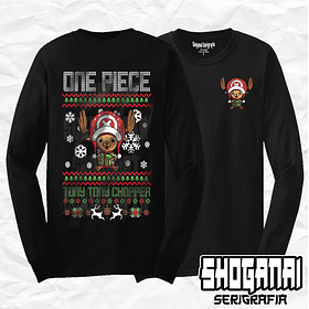 OP07 Tony Tony Chopper Navidad - One Piece / Polera manga larga