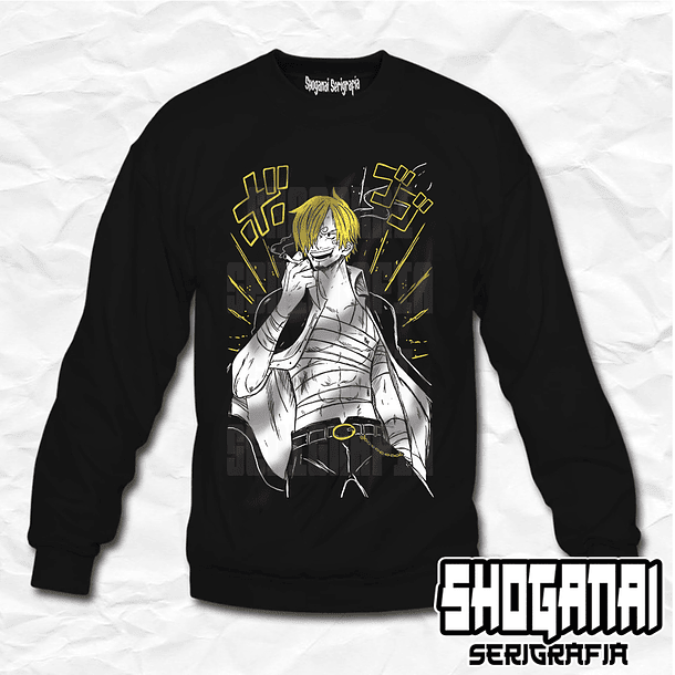 OP08 Sanji - One Piece / Crewneck - Poleron Polo 1