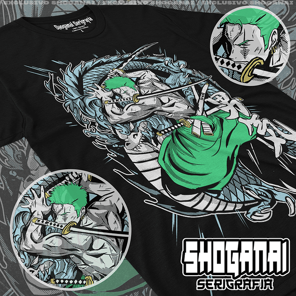 OP09 Roronoa Zoro - One Piece / Polera manga corta 1