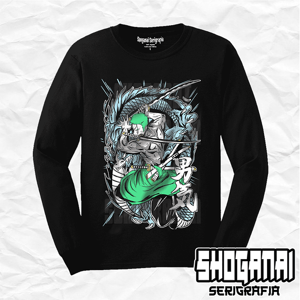 OP09 Roronoa Zoro - One Piece / Polera manga larga 1