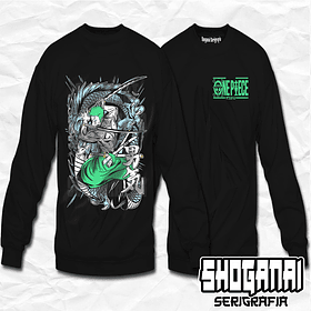 OP09 Roronoa Zoro - One Piece / Crewneck - Poleron Polo