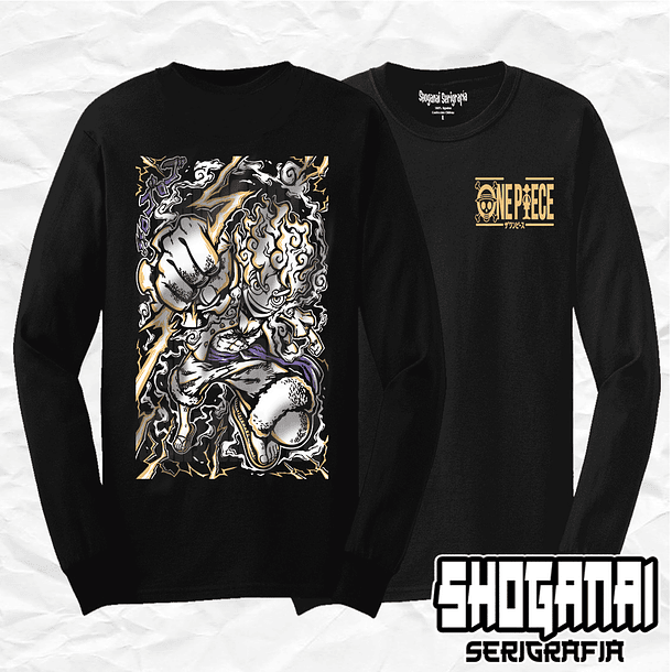 OP10 Monkey D. Luffy - One Piece / Polera manga larga 1