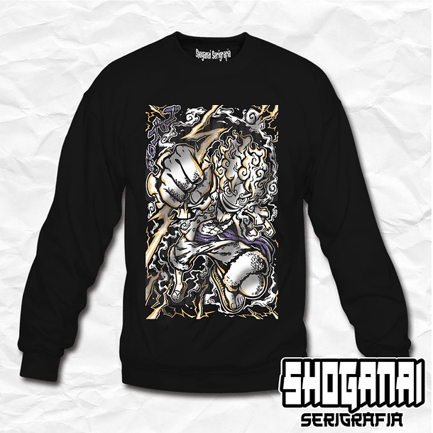 OP10 Monkey D. Luffy - One Piece / Crewneck - Poleron Polo 1