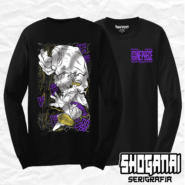 OP12 Monkey D. Luffy - One Piece / Polera manga larga 1