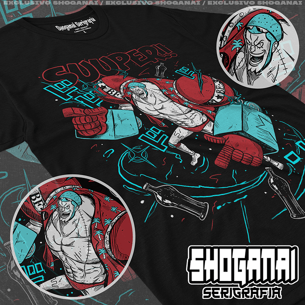 OP22 Franky - One Piece / Polera manga corta 1