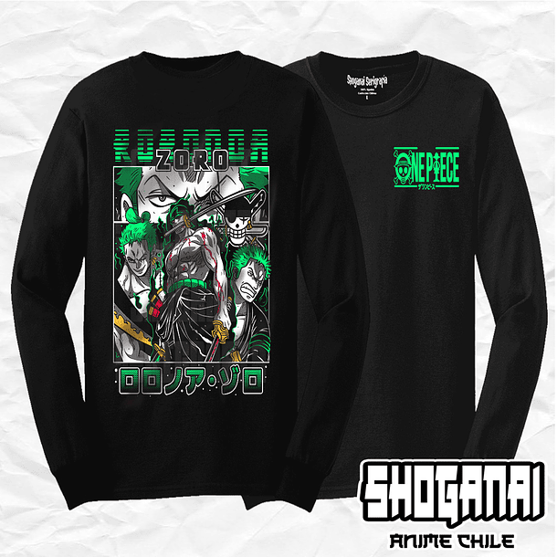 OP26 Roronoa Zoro - One Piece / Polera manga larga 1
