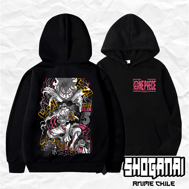 OP27 Monkey D. Luffy VS Kaido - One Piece / Hoddie - Poleron Canguro 1