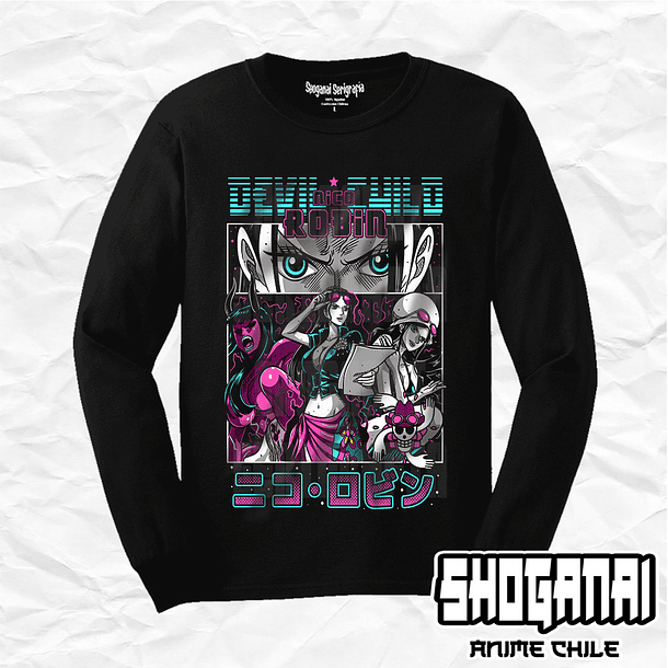 OP32 Nico Robin - One Piece / Polera manga larga 1