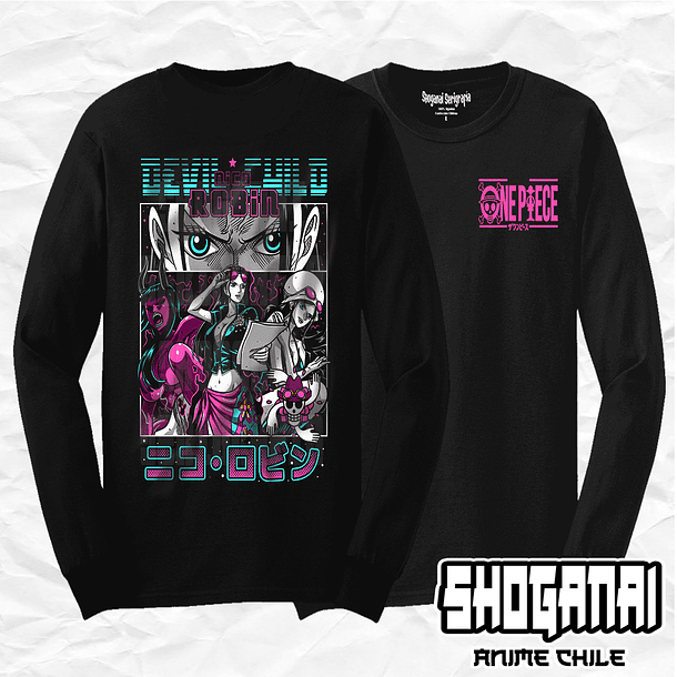 OP32 Nico Robin - One Piece / Polera manga larga 1