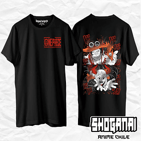 OP33 Yamato y Ace - One Piece / Polera manga corta