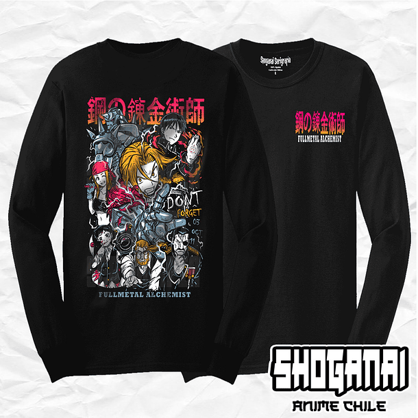FMA01 Fullmetal Alchemist - Fullmetal Alchemist / Polera manga larga 1