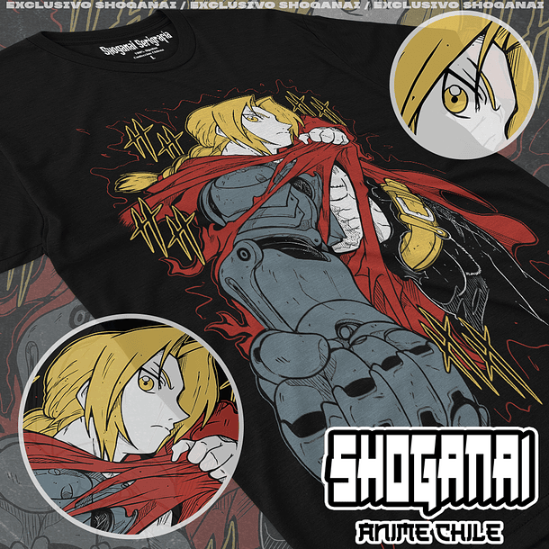 FMA03 Edward Elric - Fullmetal Alchemist / Polera manga corta 1
