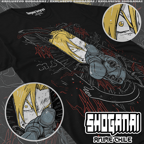 FMA08 Edward Elric - Fullmetal Alchemist / Polera manga corta 1