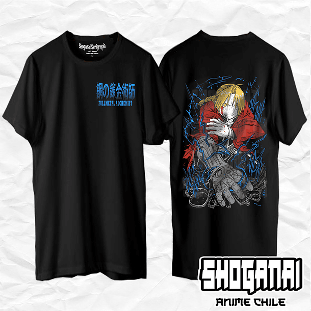 FMA09 Edward Elric - Fullmetal Alchemist / Polera manga corta 1