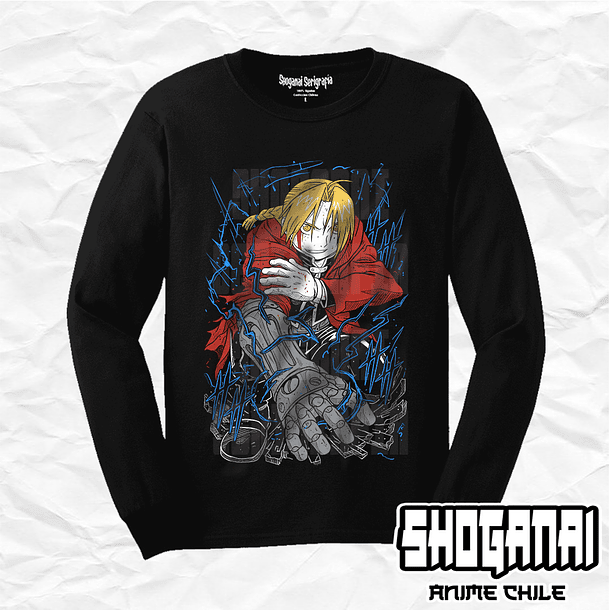 FMA09 Edward Elric - Fullmetal Alchemist / Polera manga larga 1