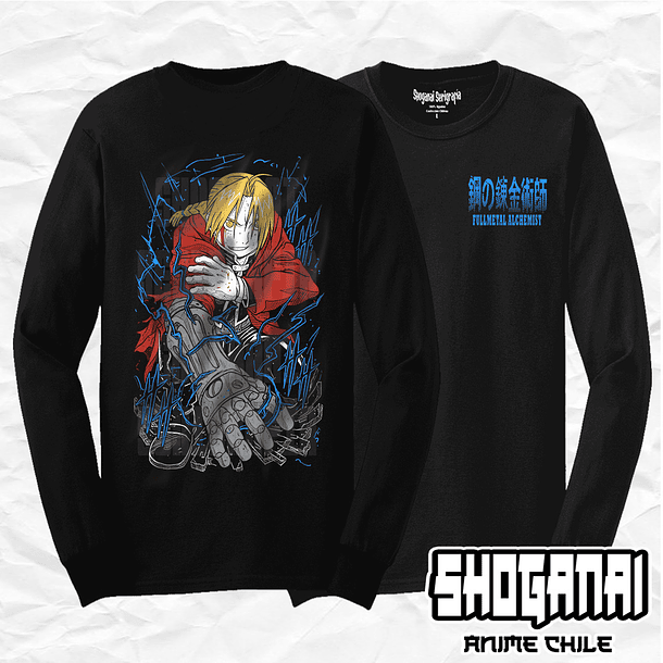 FMA09 Edward Elric - Fullmetal Alchemist / Polera manga larga 1