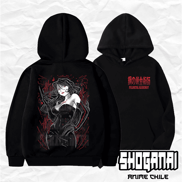 FMA10 Lust / Lujuria - Fullmetal Alchemist / Hoddie - Poleron Canguro 1