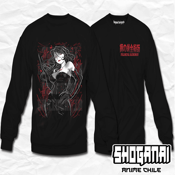 FMA10 Lust / Lujuria - Fullmetal Alchemist / Crewneck - Poleron Polo 1