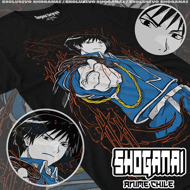 FMA11 Roy Mustang - Fullmetal Alchemist / Polera manga corta 1