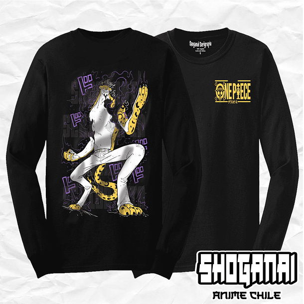 OP37 Rob Lucci - One Piece / Polera manga larga 1