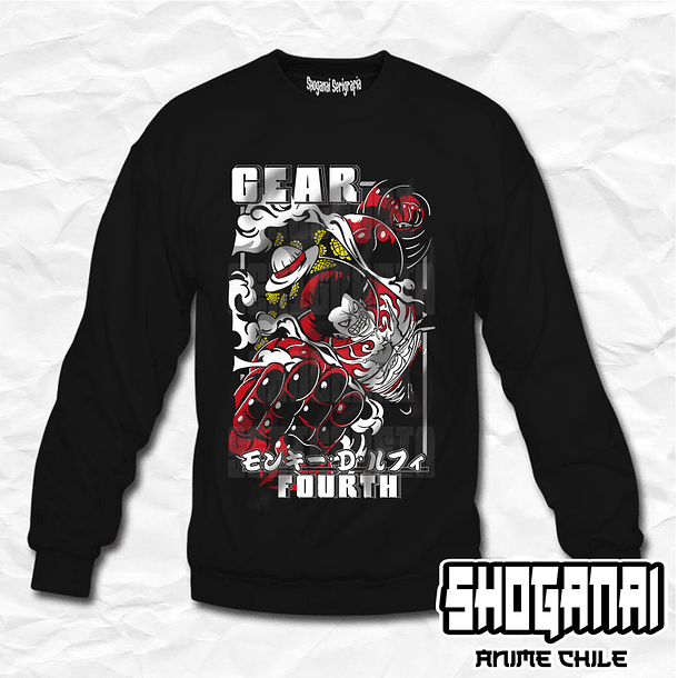 OP38 Monkey D. Luffy - One Piece / Crewneck - Poleron Polo 1