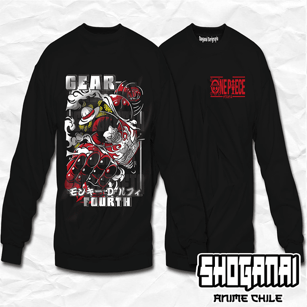 OP38 Monkey D. Luffy - One Piece / Crewneck - Poleron Polo 1