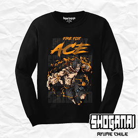 OP39 Portgas D. Ace - One Piece / Polera manga larga