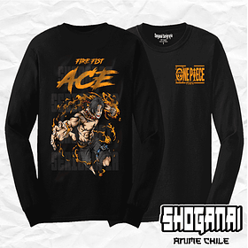 OP39 Portgas D. Ace - One Piece / Polera manga larga