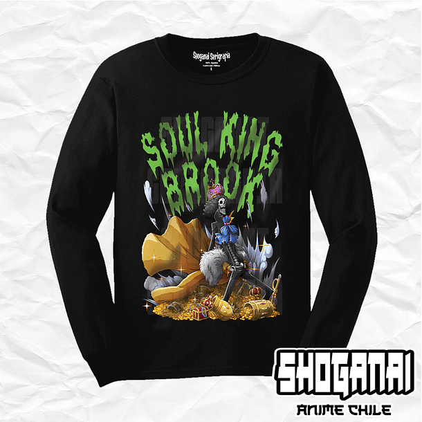 OP41 Brook - One Piece / Polera manga larga 1