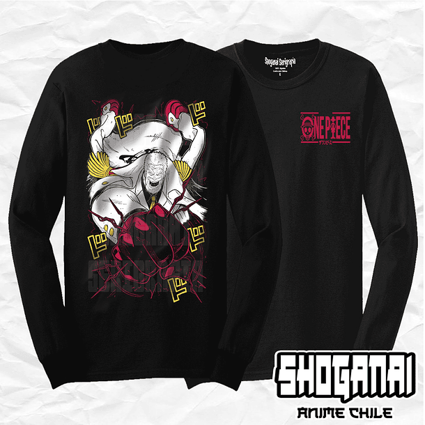 OP43 Monkey D. Garp - One Piece / Polera manga larga 1