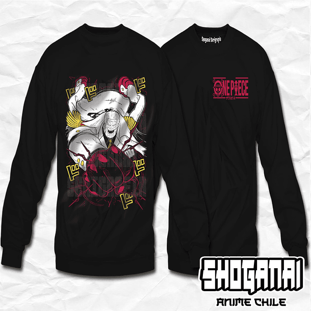 OP43 Monkey D. Garp - One Piece / Crewneck - Poleron Polo 1