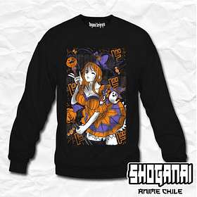 OP44 Nami Halloween - One Piece / Crewneck - Poleron Polo