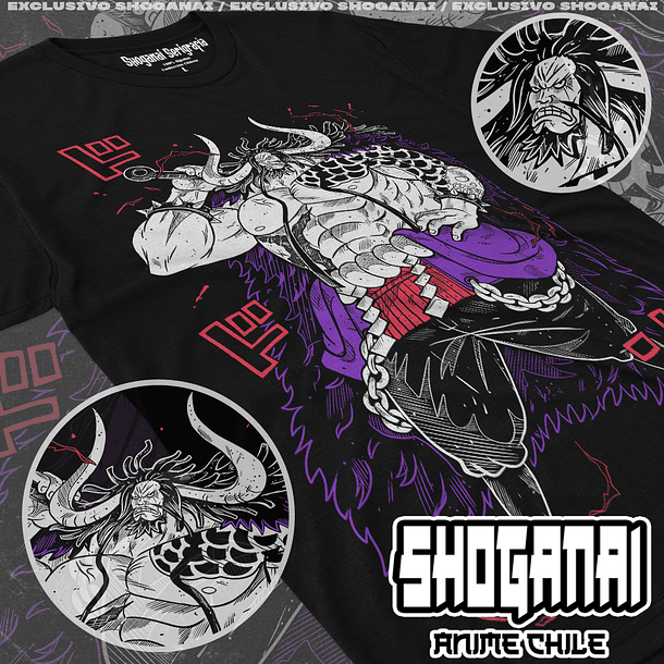 OP52 Kaido - One Piece / Polera manga corta 1