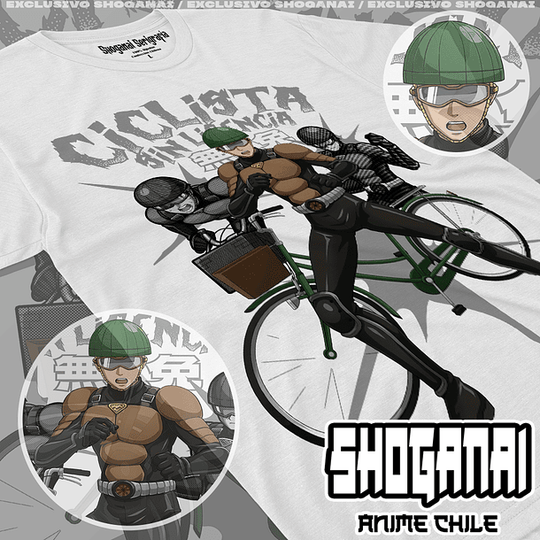 OPM01 Ciclista sin Licencia - One Punch Man / Polera manga corta 1